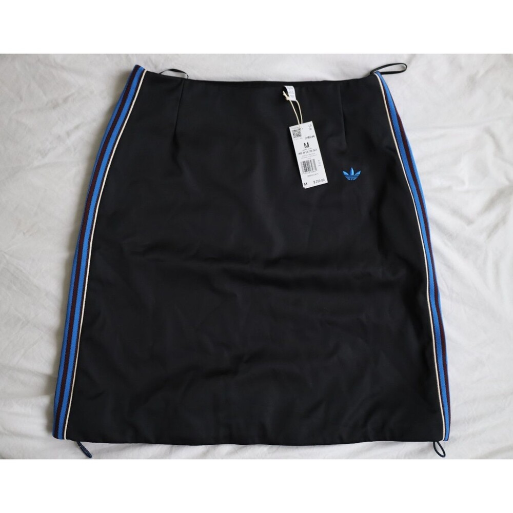 adidas x Wales Bonner Women Satin Skirt Black Size M JW6244 NWT $250